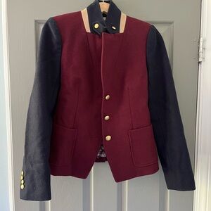 J Crew military wool blazer